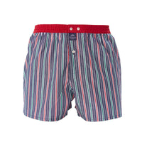 M4663 - A righe marina & rosso