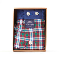 M4667 - Tartan bordeaux & vert