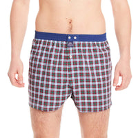 M4667 - Tartan bordeaux & vert