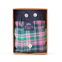 M4669 - Tartan pink & green