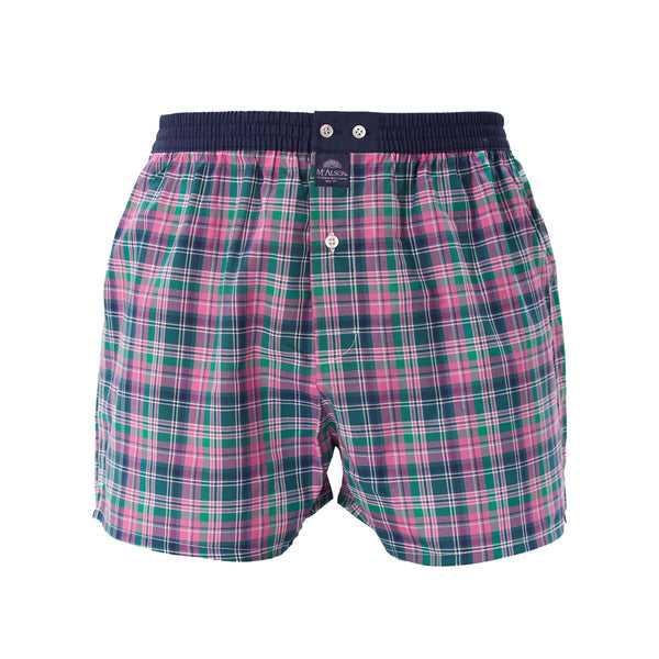 M4669 - Tartan pink & green