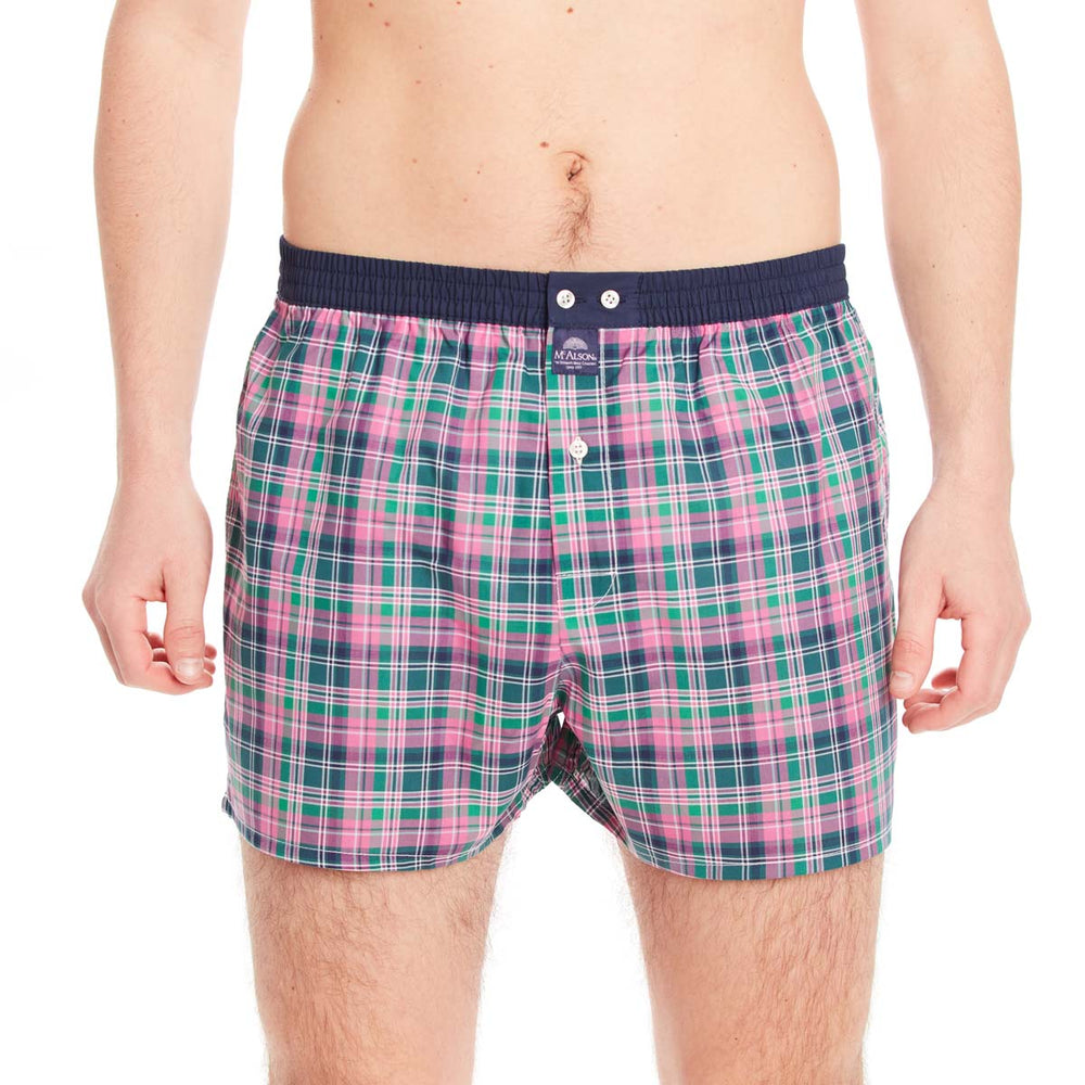 M4669 - Tartan pink & green