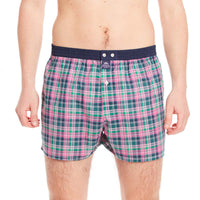 M4669 - Tartan pink & green