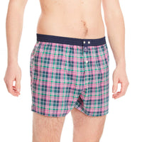 M4669 - Tartan pink & green