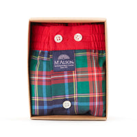 M4670 - Madras navy & red