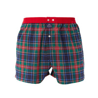 M4670 - Madras navy & red