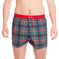 M4670 - Madras navy & red