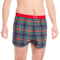 M4670 - Madras navy & red