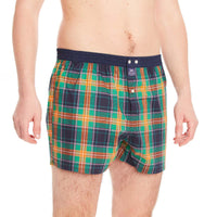 M4671 - Madras vert & orange