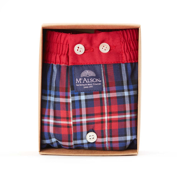 M4672 - Madras rosso & marina
