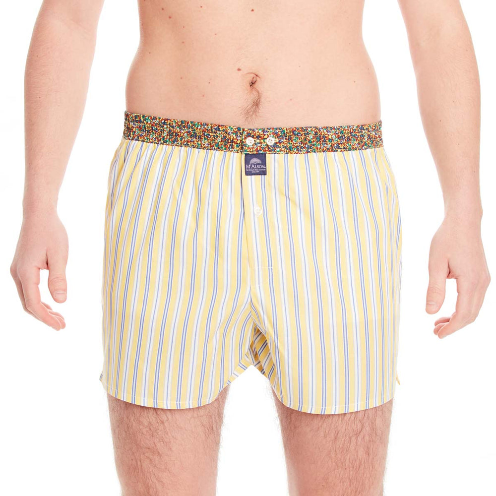 M4677 - Rayé jaune & bleu